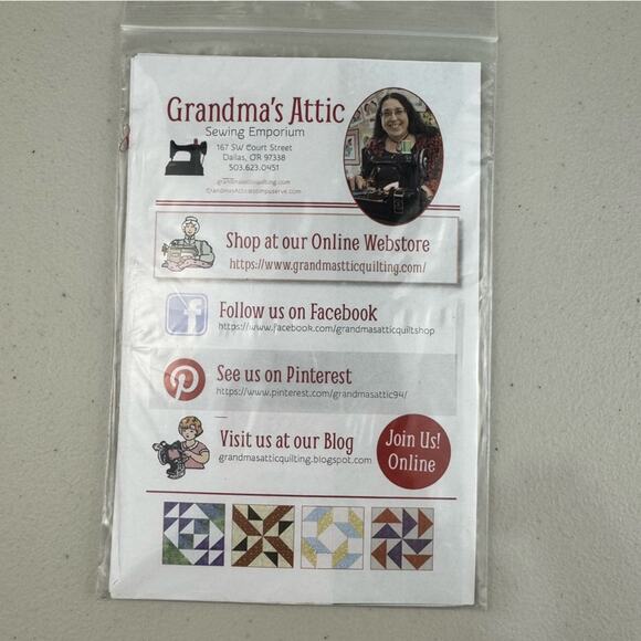 Harvest Snowflake Sunshine & Stitches Shop Hop Amelia Pattern 4 Cat Sew Patterns - Picture 12 of 12